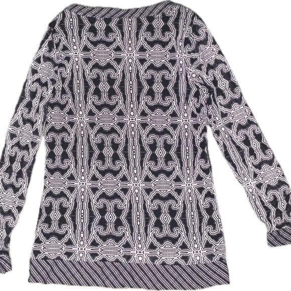 Dana Buchman Elegant Black and White Top - Picture 2 of 7